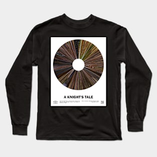 minimal_A Knight's Tale Warp Barcode Movie Long Sleeve T-Shirt